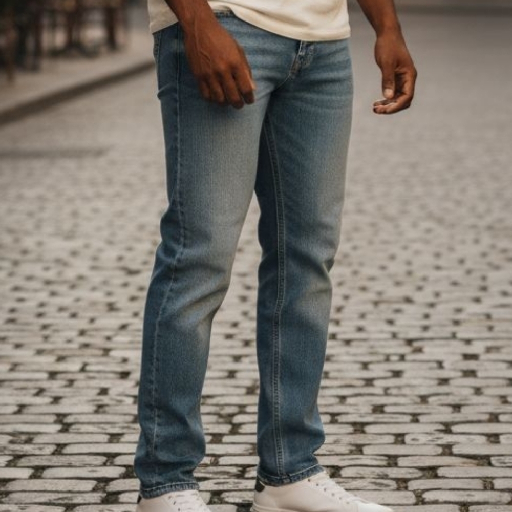Bonobos Jeans Mens 31x30 Pants Light Wash Slim Taper Stretch Casual Blue